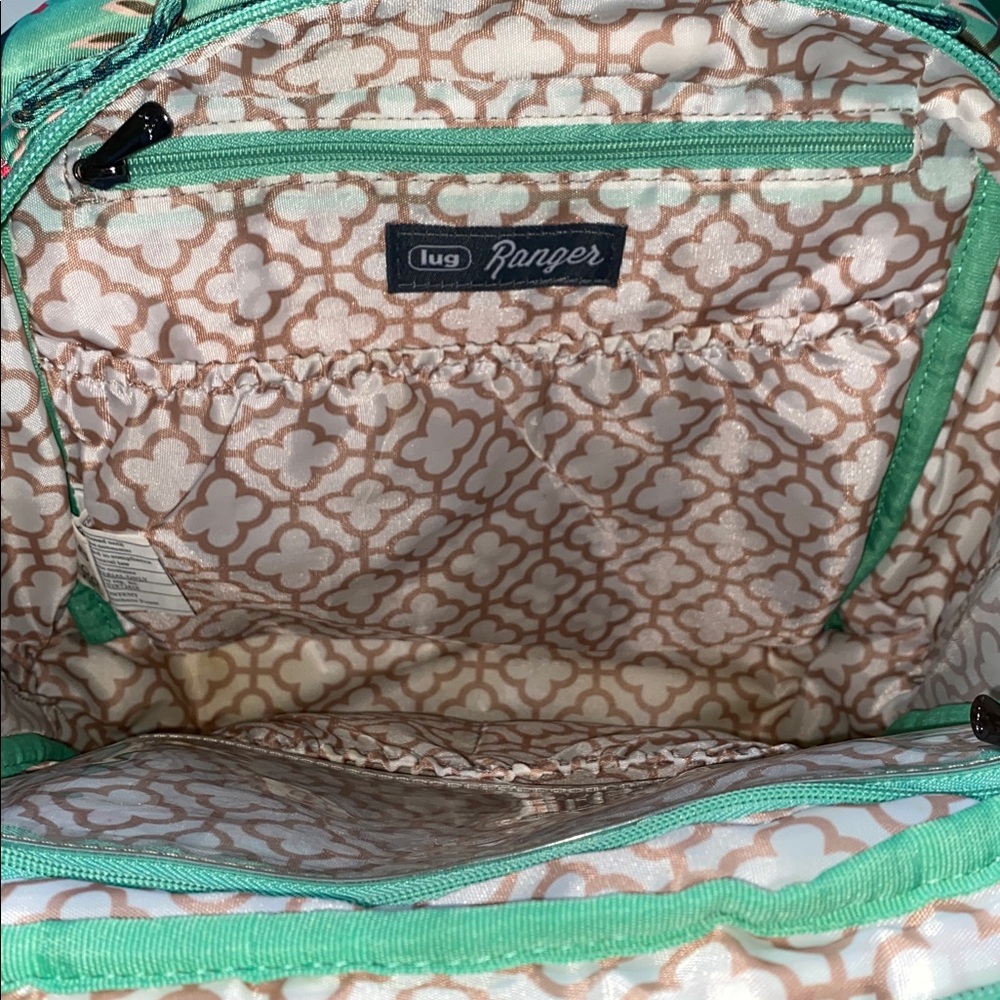LUG Ranger 2 Crossbody Bag With Matching Wallet In Flamingo Mint Pattern - Picture 6 of 16